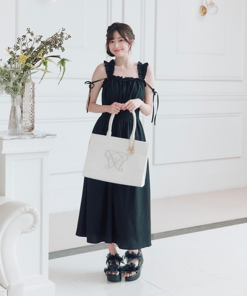 Aimerianejoie トートバッグ Aimerianejoieチャーム付きキャリーオン