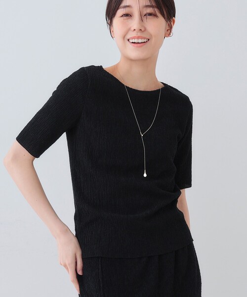 tシャツ 春SALE！「日本製／SETUP可能」ブークレーカットソー レディース