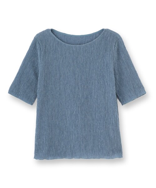 tシャツ 春SALE！「日本製／SETUP可能」ブークレーカットソー レディース INDIVI tシャツ 春SALE！「日本製／SETUP可能」ブークレー