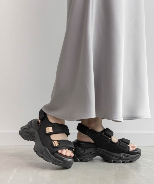 RANDA（ランダ） サンダル モノグラムスクエアパーツスポーツサンダル