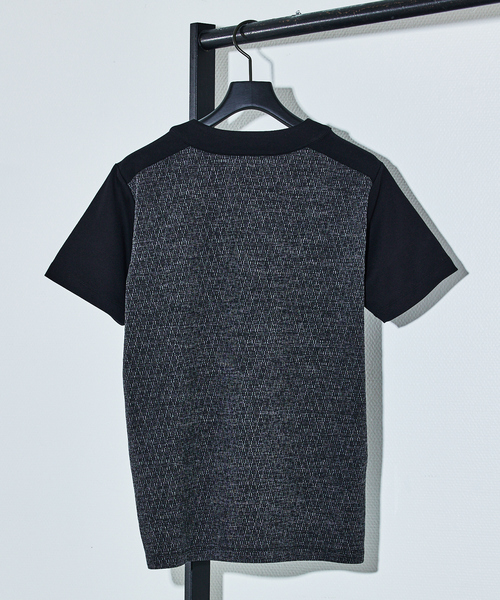ミックスジャガード 半袖 Tシャツ 5351 POUR LES HOMMES tシャツ ミックスジャガード 半袖 Tシャツ
