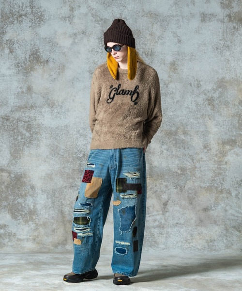 セーター ニット Spin Logo Shaggy Knit / スピンロゴシャギーニット メンズ レディース_9