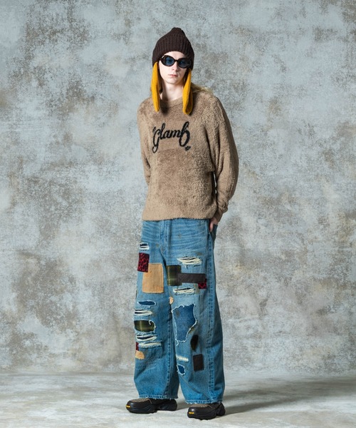 セーター ニット Spin Logo Shaggy Knit / スピンロゴシャギーニット メンズ レディース_10