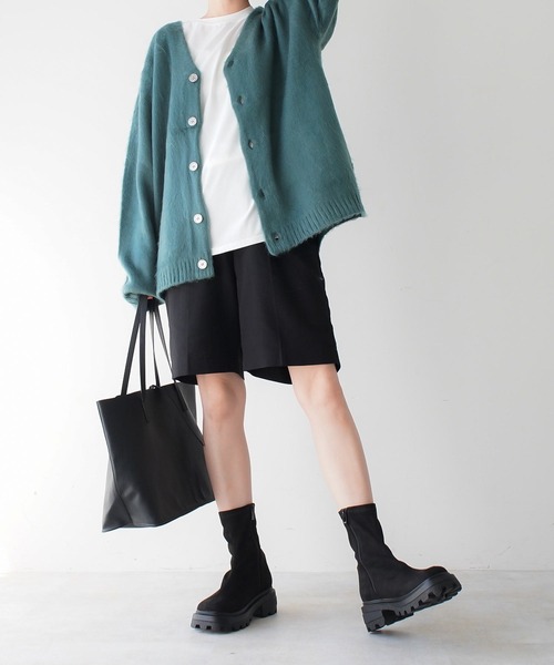 「AmiAmi」 ショートブーツ LL ブラック レディース_画像5