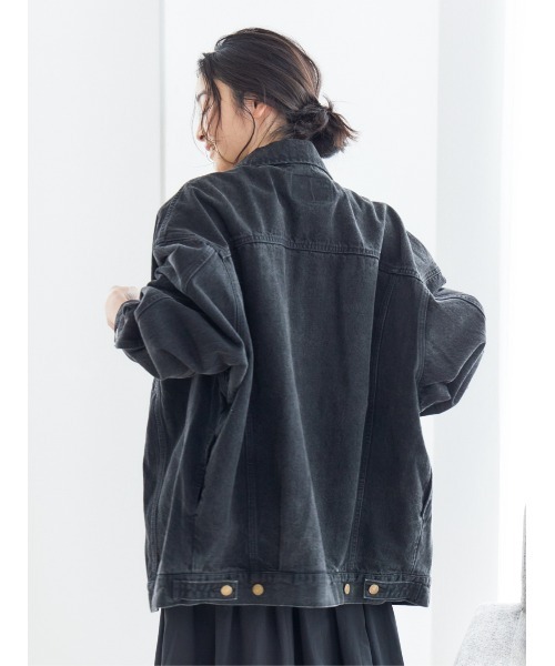 Ungrid ビッグシルエットデニムジャケット　ゆったり　大きいサイズ ビッグシルエットデニムジャケット[品番：MKSW0061478]｜Ungrid