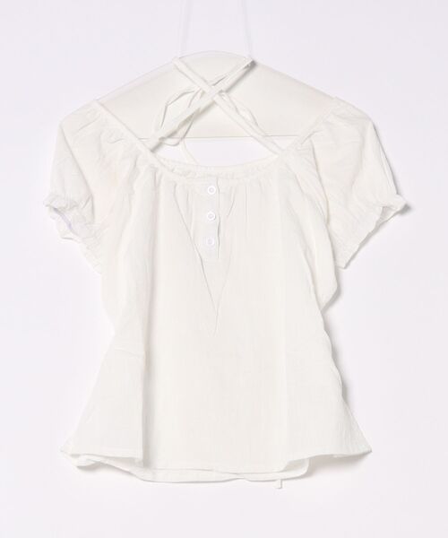 WESTSEA（ウエストシー） tシャツ 半袖 パフスリーブ 半袖トップス 紐