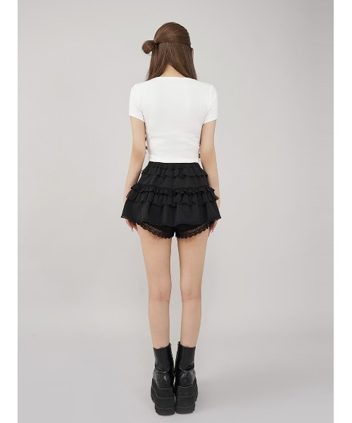 Darich スカート ミックスフリルミニスカート : ZOZOTOWN Yahoo