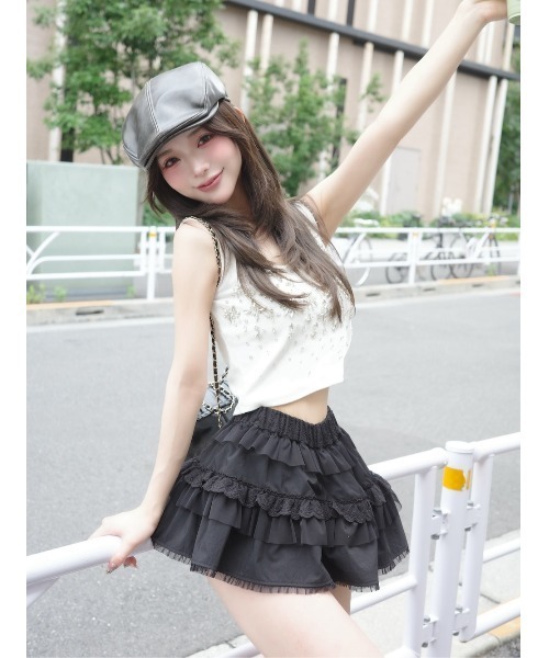 Darich スカート ミックスフリルミニスカート : ZOZOTOWN Yahoo