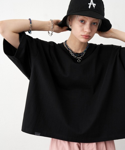 「AIVER」 半袖Tシャツ LARGE ブラック メンズ