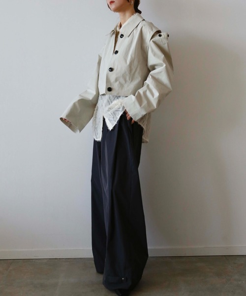 「Reurie'」 カーゴパンツ SMALL アイボリー レディース