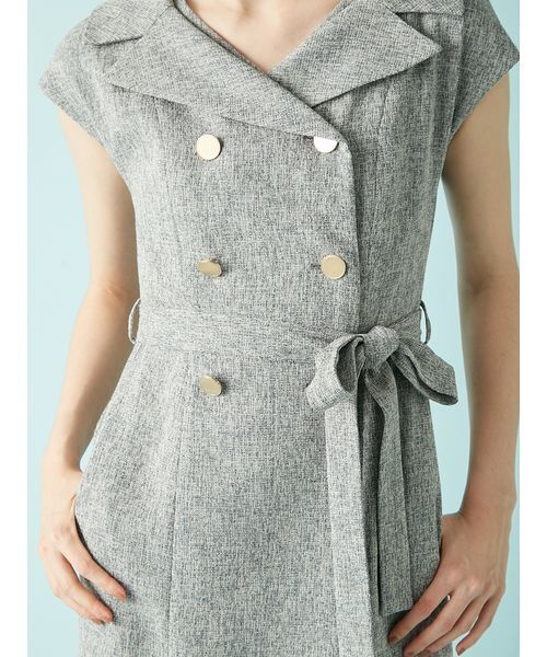 LILY BROWN（リリーブラウン） ワンピース デコルテレイヤードトレンチ