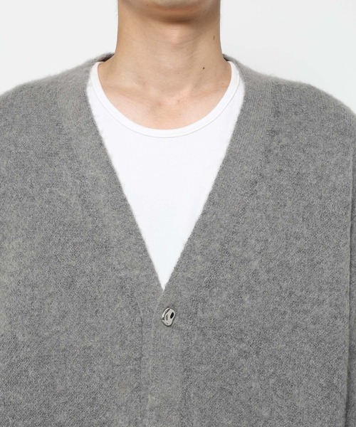 HARE カーディガン エレガントボタンモヘアニットカーディガン