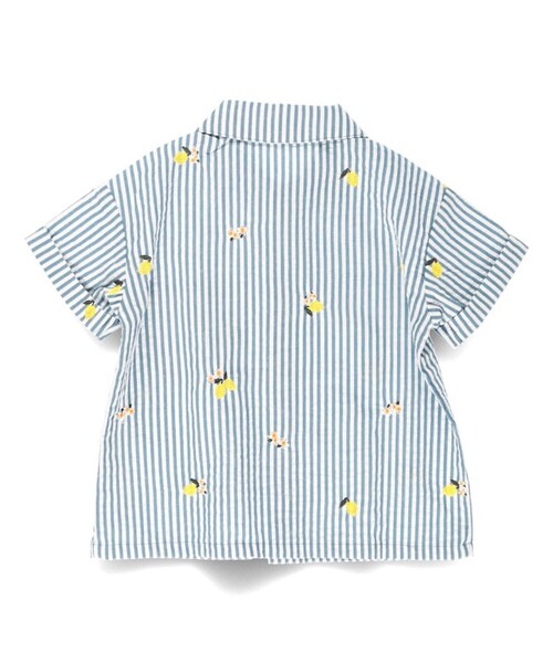 「branshes」 「KIDS」半袖シャツ 120 オフホワイト キッズ_画像3