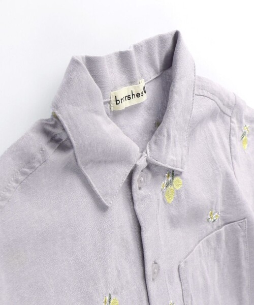 「branshes」 「KIDS」半袖シャツ 120 オフホワイト キッズ_画像5
