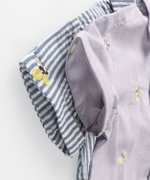 「branshes」 「KIDS」半袖シャツ 120 オフホワイト キッズ_画像6