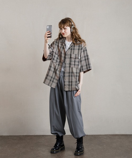 「MUHET」 半袖シャツ MEDIUM ブルー レディース_画像3