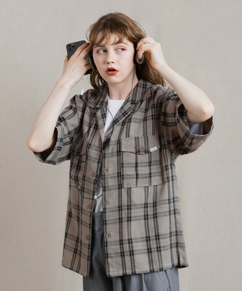 「MUHET」 半袖シャツ MEDIUM ブルー レディース_画像9