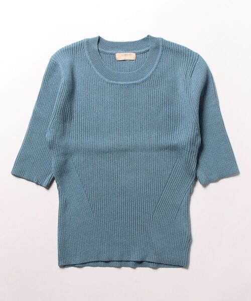 RESEXXY（リゼクシー） 半袖ニット FREE ブルー レディース : ZOZOTOWN