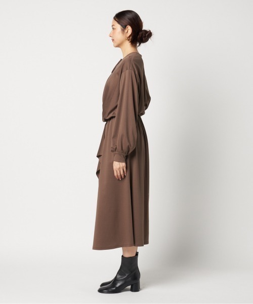 ワンピース DOUBLE JERSEY RUFFLE DRESS_11