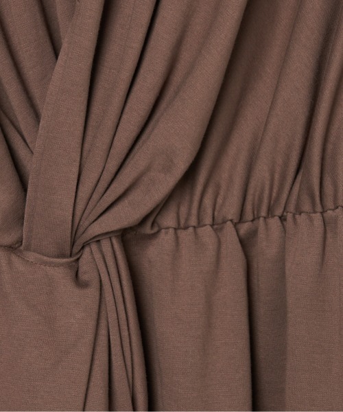 ワンピース DOUBLE JERSEY RUFFLE DRESS_9