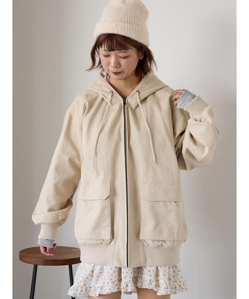 ehka sopo（エヘカソポ） ブルゾン アウター フードブルゾン