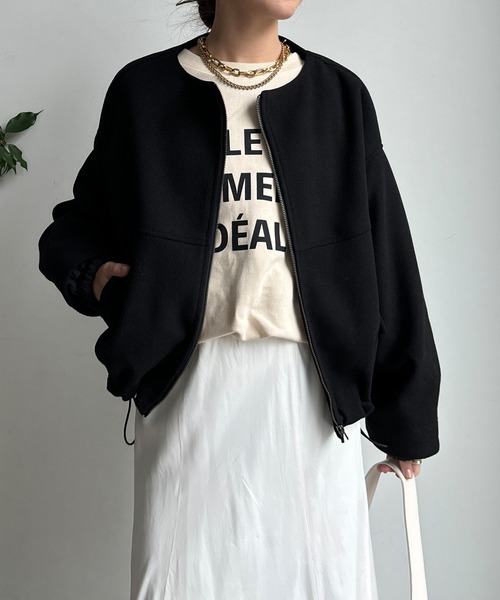 ジャケット・アウター DOU DOU DouDou（ドゥドゥ） コート アウター 「WEB限定」異素材切替ダブル