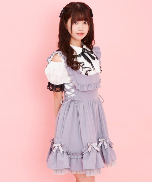 「Secret Honey」 キャミソールワンピース MEDIUM ブラック レディース_画像4