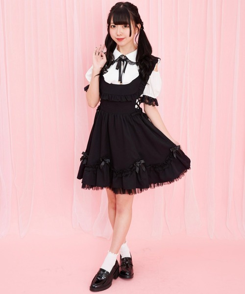 「Secret Honey」 キャミソールワンピース MEDIUM ブラック レディース_画像6