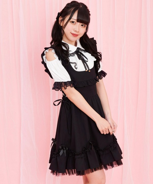 「Secret Honey」 キャミソールワンピース MEDIUM ブラック レディース_画像7