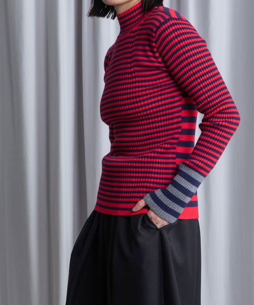 MARECHAL TERRE（マルシャルテル） ニット セーター ボーダータートル