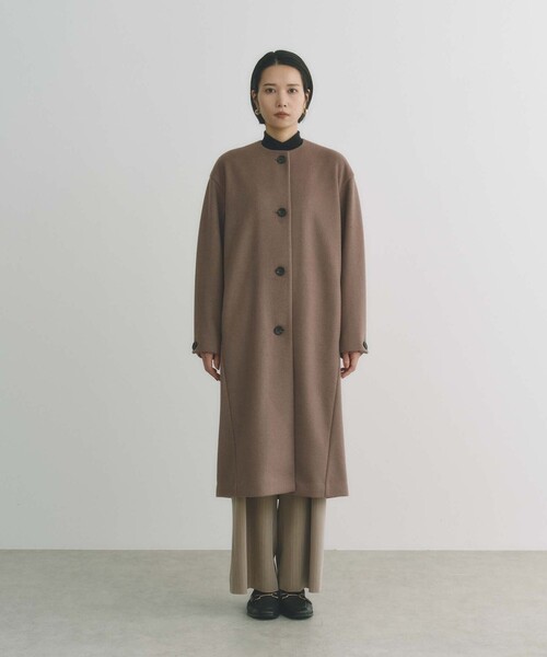 BIANCA（ビアンカ） ノーカラーコート コート 「BAILA12月号掲載