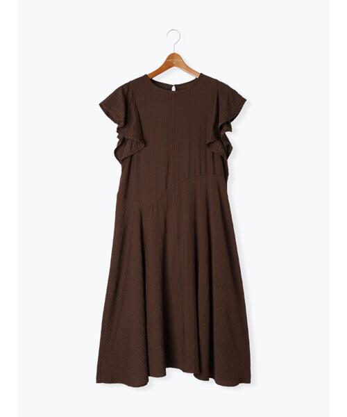 「Lugnoncure」 ノースリーブワンピース F ブラック レディース_画像6