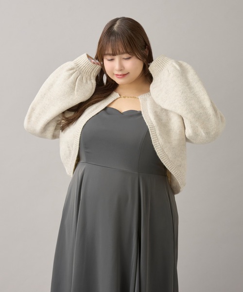 Louiosy（ルオシー） カーディガン 「大きいサイズ」チャーム付き