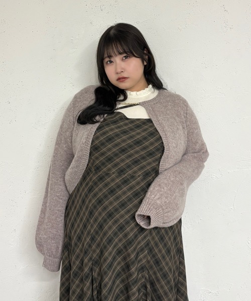 Louiosy（ルオシー） カーディガン 「大きいサイズ」チャーム付き