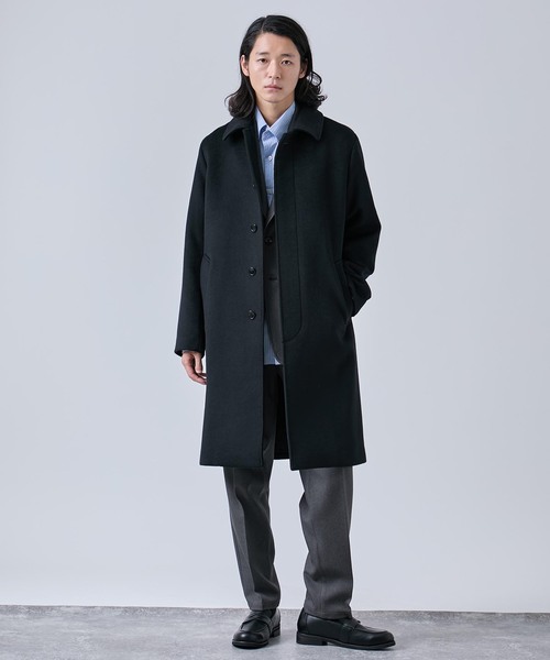 B.C STOCK（ベーセーストック） ステンカラーコート コート ウール