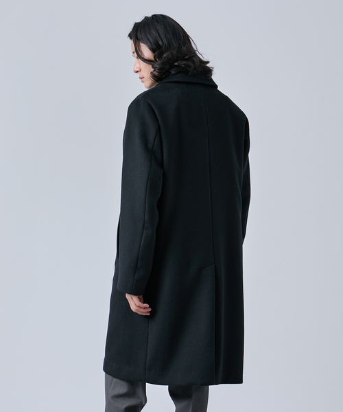 B.C STOCK（ベーセーストック） ステンカラーコート コート ウール
