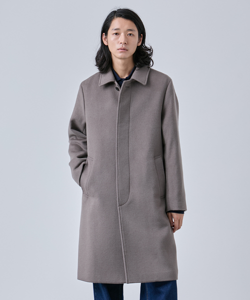 B.C STOCK（ベーセーストック） ステンカラーコート コート ウール