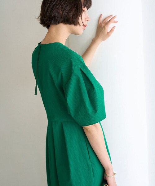 「UNFILO」 半袖ワンピース LARGE ブラック レディース_画像3