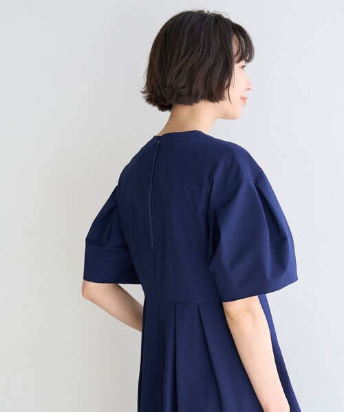 「UNFILO」 半袖ワンピース LARGE ブラック レディース_画像6