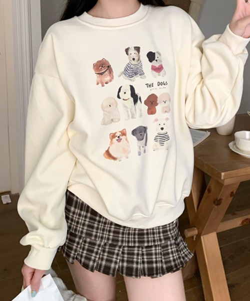 「Riff」 スウェットカットソー FREE オートミール レディース_画像4