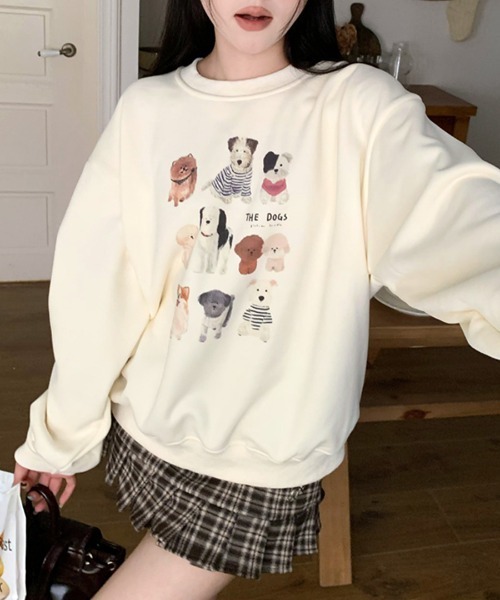 「Riff」 スウェットカットソー FREE オートミール レディース_画像5