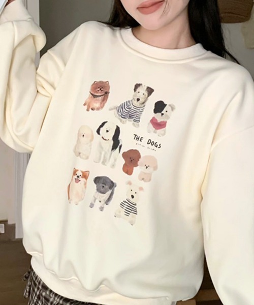 「Riff」 スウェットカットソー FREE オートミール レディース_画像6