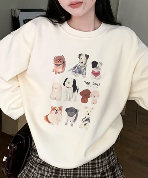 「Riff」 スウェットカットソー FREE オートミール レディース_画像7