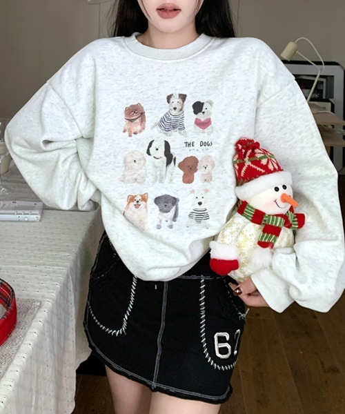 「Riff」 スウェットカットソー FREE オートミール レディース_画像9