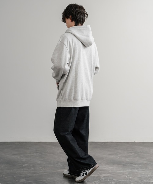 HUF（ハフ） パーカー ALL CAPS F/Z HOODIE オーバーサイズ裏起毛ワン