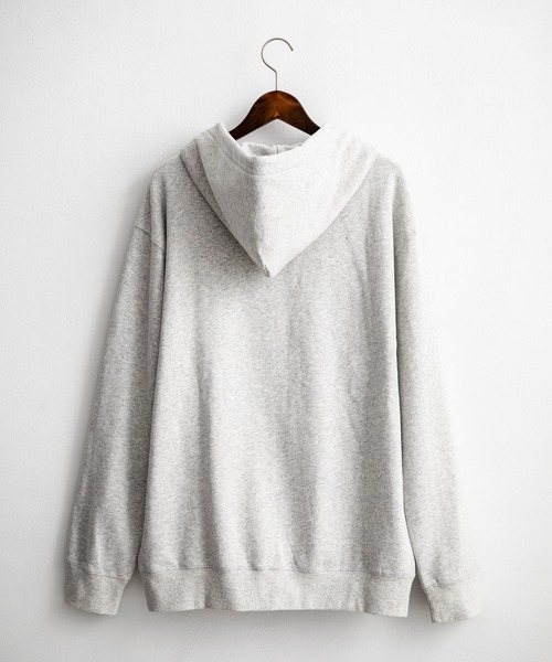 HUF ハフ パーカー アッシュグレー サイズ:M | ロゴ刺繍 リバースウィーブ ジップ スウェットパーカー | トップス フーディー【メンズ】【中古】【美品】【K4601】 HUF（ハフ） パーカー ALL CAPS F/Z HOODIE オーバーサイズ裏起毛ワン