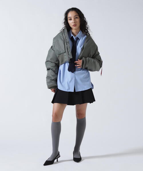 みーふー 美品 アルファインダストリーズ MA-1オフホワイト Lサイズ Alpha Industries（アルファ・インダストリーズ） ma1 ma-1 Alpha