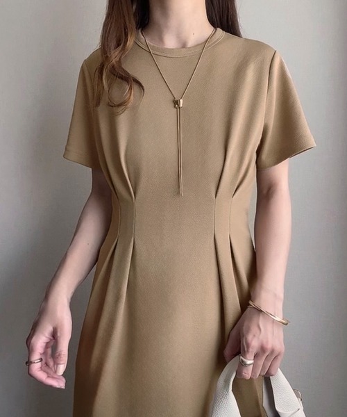「FILLOU」 半袖ワンピース MEDIUM ネイビー レディース_画像6