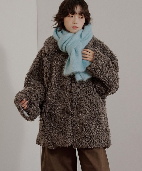 MUHET（ミュエータ） コート アウター poodle shaggy duffle coat