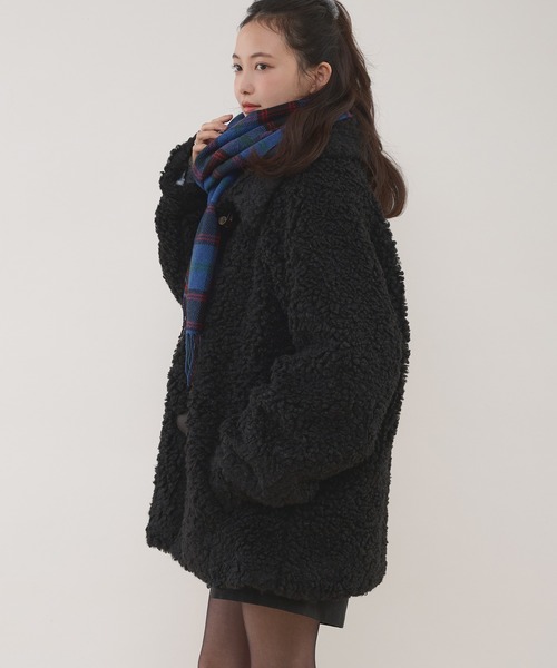 MUHET（ミュエータ） コート アウター poodle shaggy duffle coat
